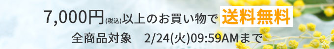 7000円以上のお買い物で送料無料