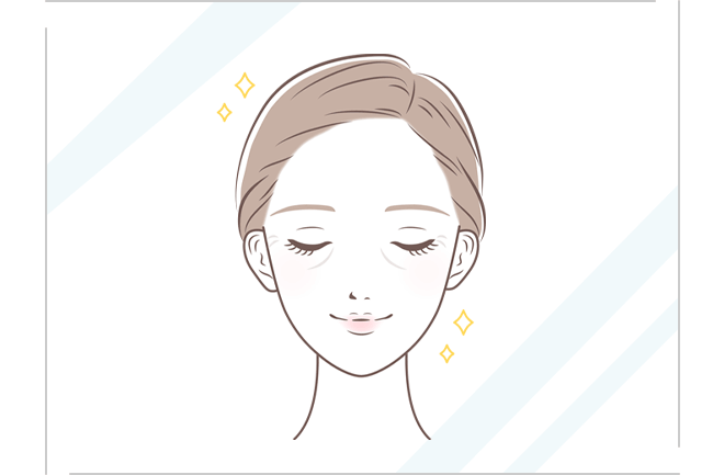 肌に張りがもどった女性
