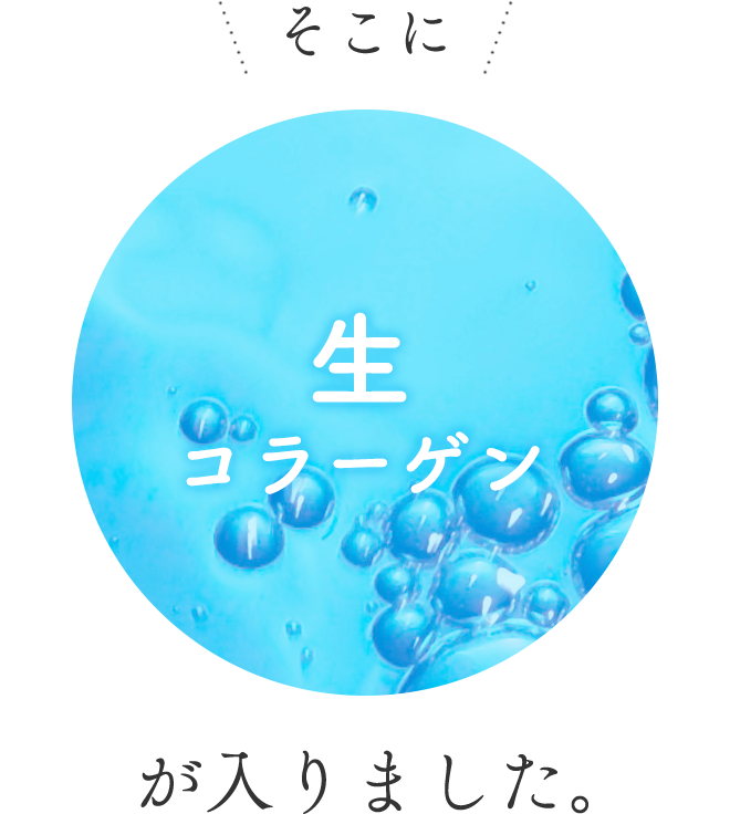 そこに【生コラーゲン】が入りました。