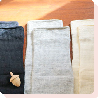 シルクと綿の5本指ソックス【絹木綿】