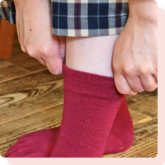 シルクと綿の5本指ソックス【絹木綿】