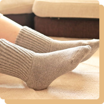 心ほどけるオーガニックコットンぬくふわ靴下