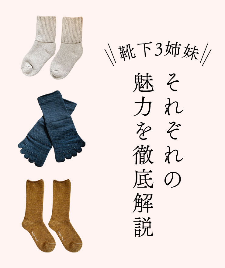 靴下三姉妹 それぞれの魅力を徹底解説