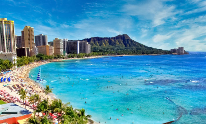 ハワイのビーチ