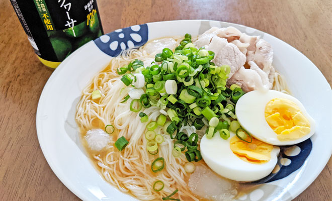 塩シークヮーサーそうめん