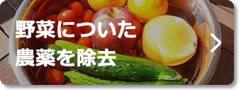 野菜についた農薬を除去