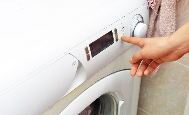 洗濯機で仕上げのお洗濯