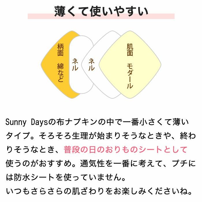 布ナプキン デビューセット（おりもの・軽い日用）☆ | 地球洗い隊