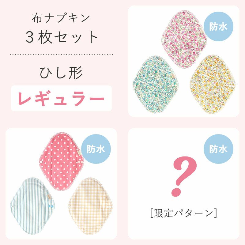 布ナプキン3枚セット プレーンレギュラー | 地球洗い隊（本店