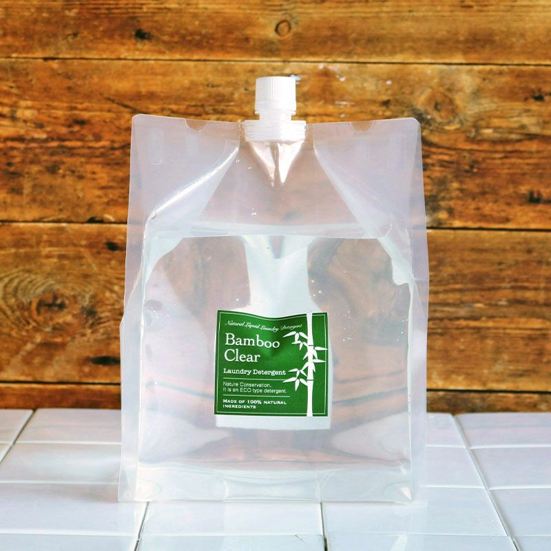 竹の洗濯洗剤バンブークリア詰め替え用3リットル 4パックセット（透明