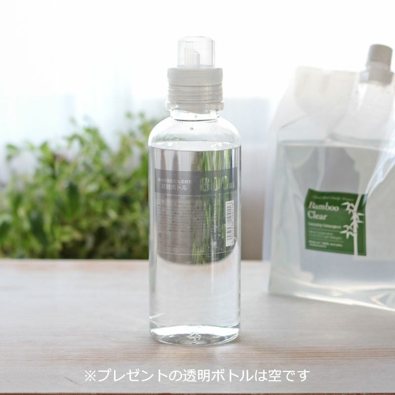 竹の洗濯洗剤バンブークリア詰め替え用3リットル 4パックセット（透明